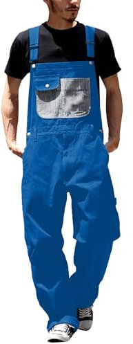 Herren Latzhose Arbeitshose Classic Arbeits-Latzhose Multi Pocket Technology Schutz-Latzhose mit Multifunktionstaschen Berufsbekleidung Männer für Alle Jahreszeiten Verschiedene Berufe Größen L-5xl
