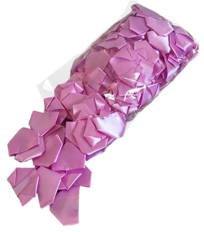 Milageto 234 Stücke Satinband Rosenblätter DIY Basteldekor Ornament Blumensträuße für Brautdusche Themed Party, Hellviolett