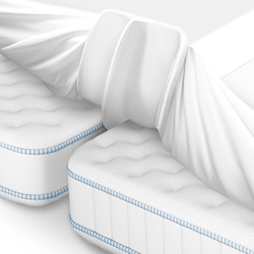 HOMCA Puente de Cama con Sábana, 200x200cm 2 en 1 Kit de Convertidor de Puente de Cama Individual a King, Elimina el Hueco Entre Los Colchones, Puente De Amor es Adecuada para Parejas y Familias