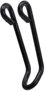 Generisch Fahrrad Scheinwerfer Halterung Gabelbefestigung – 57 mm Stahl Lampenhalter in Schwarz – Frontlicht Halter für Fahrrad Gabel – Robuste Lampe Halterung für Vorderlicht