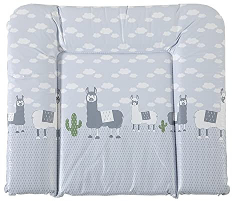 Geuther 5835 Wickelmulde Lena Passung: 85 x 75 cm Wickeltischunterlage geeignet für Wickelregal Clarissa & andere Wickeltische mit erhöhtem Rand und Kopfschutz abwaschbar Lama