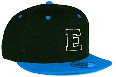 MFAZ Morefaz Ltd barn vuxen storlek hattar snapback blå platt topp hatt pojke flicka ledig baseballkeps A-Z alfabet