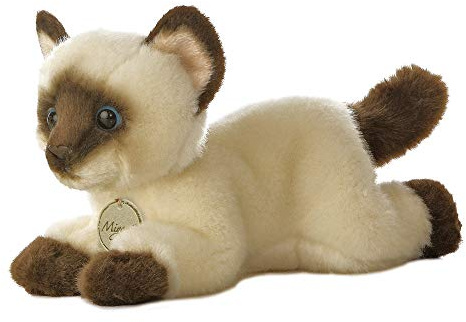 AURORA MiYoni 10814 Siamesisches Plüschtier, 20,3 cm, Braun und Beige