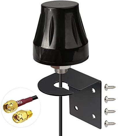 Bingfu Antenna 4G LTE Esterna 5dBi SMA Maschio MIMO Staffa Fissa Impermeabile per Tim Vodafone Iliad WindTre Modem Gateway Cellulare Router 4G LTE Telefono di Casa Videocamera da Pista