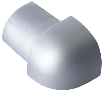 Dalsys Coin Extérieur 10mm, Aluminium Anodisé Quart de Cercle Argent Mat, Carrelage