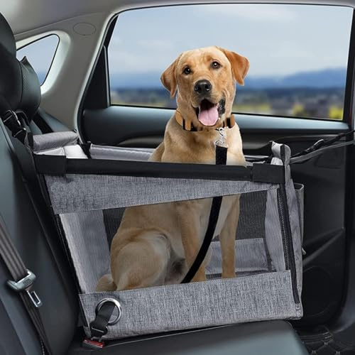 NIBHZ Car Boot Protector Dog Quilted with Side and Boot Sill Protection I Dog Blanket Car Boot Waterproof,Scratch-Resistant I Universal Boot Protection Mat for Dogs,Grey