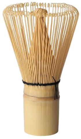 Ulafbwur Batidor de té verde Matcha de bambú, fácil de limpiar, mezcla rápida, estilo japonés, 12,5 cm x 5 cm x 2,6 cm