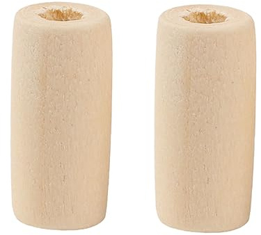 Lurrose 100st Perlenmaterial Aus Holz Holzkugelperlen Zylindrisch Makramee-zubehör Perlenketten Herstellung Lose Kreisperlen Gebetsperlen Aus Holz Röhren Hölzern Runden Kleine Holzperlen