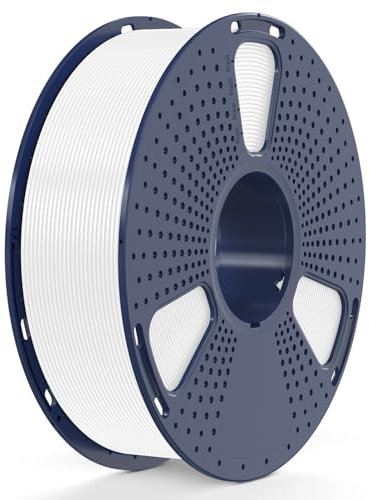 SUNLU Rapid PETG 3D Filament 1.75 mm 1KG, Hohe Geschwindigkeit 30–600mm/s 3D Drucker Filament, Maßgenauigkeit ± 0.02mm, 1KG Reusable Spule, Passend für die Meisten FDM 3D Drucker (Weiß)