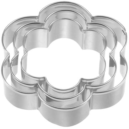 QUARKZMAN 3pz TagliaBiscotto TagliaBiscotto forma fiore forma Inossidabile Acciaio TagliaBiscotto TagliaBiscotto TagliaBiscotto per Cucina Cottura