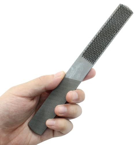 Cionyce 4-Wege-Holzfeile Raspel, Handfeile und runde Raspel, halbrunde Flach- und Nadelfeilen, Metall-Raspelfeile zum Schärfen von Holz und Metallwerkzeugen
