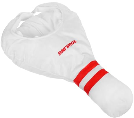 Bowlingkegelhut Weiß, Leichter Fotobooth Prop für Party | Kopfbedeckung für Halloween Cosplay, Stoff mit Pp Baumwolle, Saubere Verarbeitung