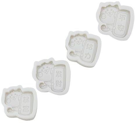 PERSELOSO 4stücke Hundeform Kuchenform Aus Hochwertigem Silikon Handgemachte Bastelform Kristall-epoxidform Für Diy-projekte Einfach Zu Reinigen Und Langlebig Für Heim Und Profianwendung