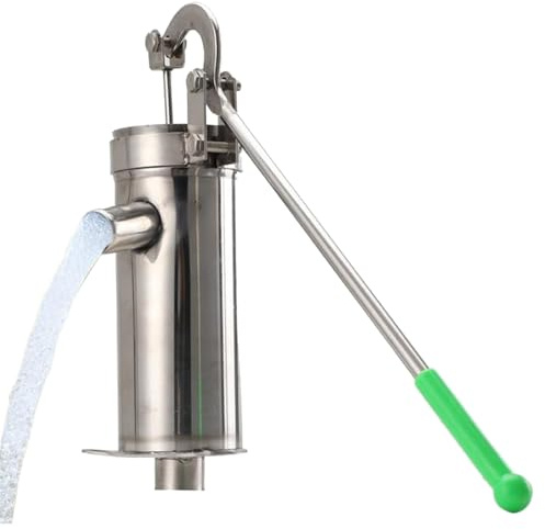 Krugpumpen – Wasseransaugung Aus Edelstahl, Manueller Handbetriebener Boost- | Gartenbewässerung, Rasenteich, Bauernhof Im Freien, Zubehör Für Die Brunnenpflege, Wasserversorgungsgerät Für Die
