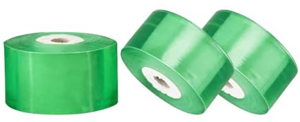 Transparent veredelungsband Pfropfband für Obstbäume – 3 cm Pfropfbänder Dehnbare, Floristry Grafting Film Transparent, Dehnbares Pflanzenschutzband für Blumen, Knospenveredelung (3 Rollen, Grün)
