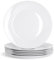 Argon Tableware 6X White 27cm Classic White Dinner Plates - Dishwasher and Microwave Safe - Porcelain Dining Main Course Student Serving Dishes Set