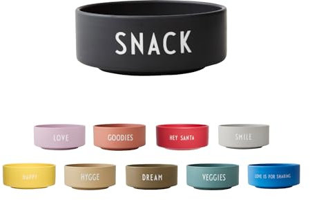 Design Letters Bol Ensalada Porcelana 300 Ml | Vajilla Modernas Diseñado en Dinamarca | Tazones de Desayuno | Bol de Merienda Fruta, Cereales | Grande Cuencos cerámica | Bowl Cocina | Cuenco Mezclador