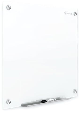 Quartet Dry Erase Board, Magnetic Whiteboard 4' x 3', Glass Board for Wall, Infinity, Brilliance White (G24836W)