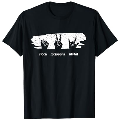 Schickimicki Heavy Metal Pommesgabel Metaller Rock T-Shirt