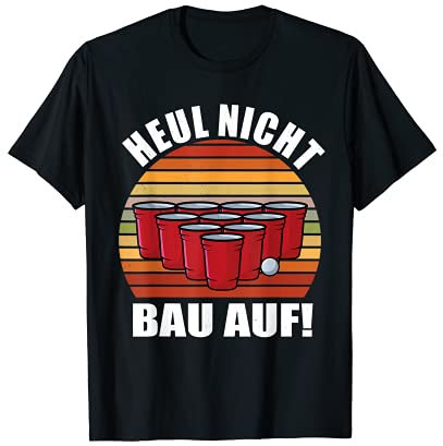 Herren Beerpong Champion Trikot Party Heul Nicht Bau Auf Bierpong T-Shirt