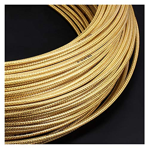 BINCIBH Bremskabel Fahrrad,Bremszug Fahrrad 3m 5mm Fahrradbremse Kabel Mountainbike Umschaltgehäuse Umwerfer Fahrradkabel Webstinie Rohrschlauch Schaltkabel Fahrrad Bremszug (Color : Brake Gold)