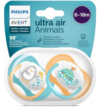 Philips Avent SCF080/07 Ultra Air Schnuller (6-18 Monate) Herren