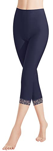 Libella Capri Leggings Damen High Waist 3/4 Sport Leggins High Waist Blickdicht Leggings Damen 7/8 Fitnesshose Sporthose Sportleggins Yogahose Laufhose Damen für Freizeit Fitness Dunkelblau L