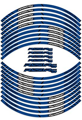 ROANNY Felgenband Motorradreifen Benutzerdefinierte Rad Reflektierende Dekoration Innenreifen Aufkleber Abziehbilder Für R1250RS R1250 Rs R 1250 Rs(Blu)