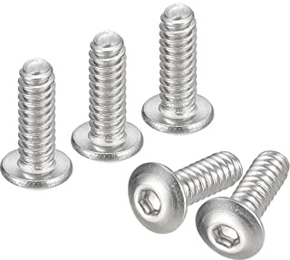 QUARKZMAN #4-40x5/16 Linsenkopfschrauben Innensechskant 50 Stück 304 Edelstahl Verschlüsse Sechskant Bolzen Schrauben Voll Gewinde Sechskant Antrieb Schrauben