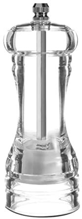 Molinillo de Pimienta y Sal Molinillo De Sal Y Pimienta Manual Totalmente Transparente, Molinillo De Pimienta Recién Molido Profesional para Cocina Casera Pimienta Especias