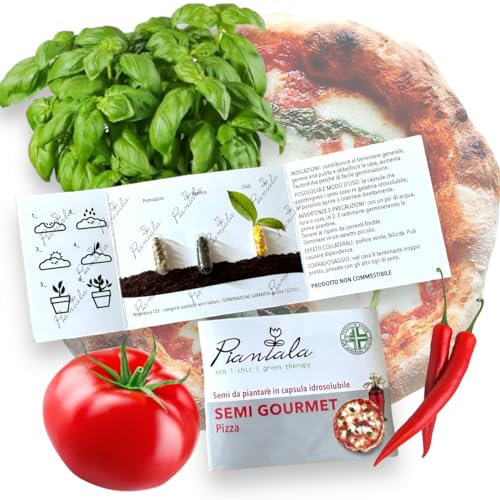 SEMI PIANTABILI (SEMI GOURMET PIZZA: basilico, pomodoro, peperoncino)