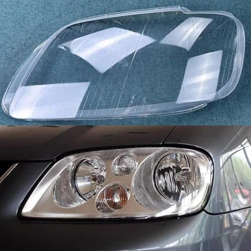 ZDDYUU Transparente Auto Front Scheinwerfer für VW Touran 2004 2005 2006, Abdeckung Scheinwerfer Shell Transparent Lampenschirm Headlight Lampshade,1 Piece Left