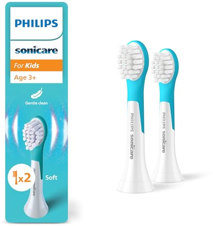 PHILIPS Sonicare For Kids, äkta tandborsthuvuden för barn i åldern 3+, 2-pack, HX6032/90