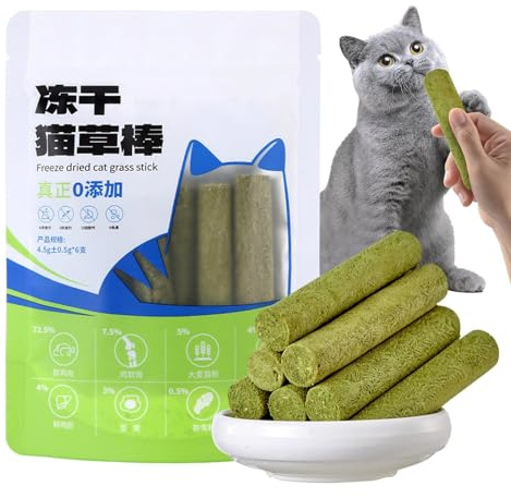 Comida Para Masticar Para Gatos, Palitos De Gato, Palitos De Gatos Liofilizados Snack Para Gatos Para La Dentición 6 Piezas Para La Limpieza De Los Dientes Del Gato En Interiores, D