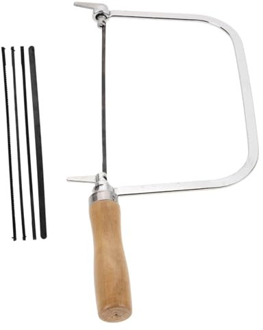 HOUDERCO 1ensemble Scie à Chantourner Manuelle Bois Lames De Remplacement Pour Bricolage Travail Du Bois Outil Léger Et Pour Projets Et Extérieur