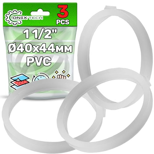 3 Pièces Joint Siphon Evier Ø 40 x 44 mm de Siphon 1 1/2 pour Évier Fabriqué en PVC - Garantie de 5 Ans - ONIX TECH