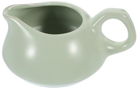 Cabilock Cerámica Jarra Salsa Con Asa Para Servir Leche y Salsa Resistente Altas Temperaturas Diseño Elegante Minimalista Para Cocina y Mesa