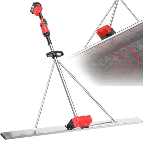 Vibratore per calcestruzzo Kit vibrante per massetto in calcestruzzo, Kit vibrante per massetto in calcestruzzo, Strumento per finitura del calcestruzzo, Righello vibrante per livellamento e