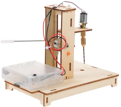WESIEVYA Mini Perceuse à Colonne De Bricolage Diy, Perceuse Scientifique Compacte Pour Travaux Manuels Et Projets Créatifs, Kit D'établi Polyvalent Pour Apprentissage Scientifique