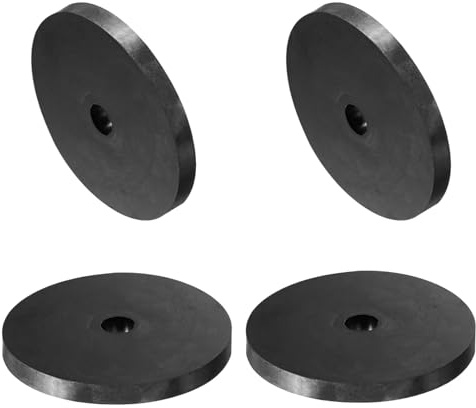 Wjelet 4 Pièces Rondelles En Caoutchouc M10, Espaceurs En Caoutchouc 100 mm ID 15 mm Épaisseur 10 mm, Tampons En Caoutchouc Dur Ronds, Bouches Anti-Vibration