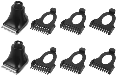 2 Stück Trimmeraufsatz für Haarschneider 3mm 5mm 7mm Edelstahl Schwarz | Universelles Design, für Barttrimmer und Klingenaufsätze, Reiseformat, Komfortorientierte Ausführung