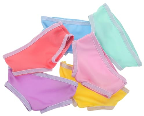 ZUNOXAZ 6stücke Puppenwindeln Wiederverwendbar für Babypuppen Stoffwindeln als Anziehzubehör für Junge Mädchen Puppenunterwäsche für Rollenspiele und Outfits