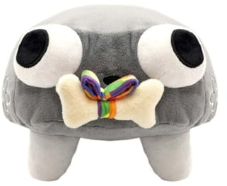 LCEDHZOC Dandy'S World Plush, 25CM Cute Stuffed Animal Adorable Pebble Plushie Toy Gift for Kids Video Game Fans Home Decor(Gray)