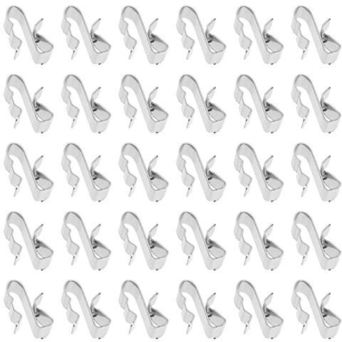 ULTECHNOVO 50Pcs Clips de Fil Métallique pour Remorque Remorque Cadre de Câble Pince pour Panneau Solaire Sunrunner Solaire Photovoltaïque Clips de Câble