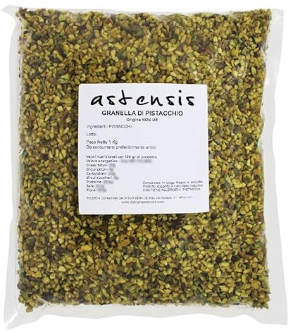ASTENSIS Granella Pistacchio - 1000gr - Pistacchio - Busta Termosaldata 1 Kg