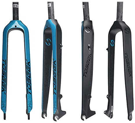 GGXX Fahrrad Starrgabel 26/27.5/29 Zoll 3K Vollcarbon Fahrrad Vorderradgabeln Scheibenbremse Hartgabel MTB Fahrradgabel FahrradzubehöR