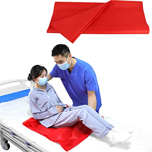 YHK Tubular Slide Sheet for Patient Transfer, Washable Reusable Flat Slide Sheet, Safetysure Transfer Slide for Moving Bedridden Patients, Slides for Cars, Hospital Bed, Home Care (28.3 x 28.3)