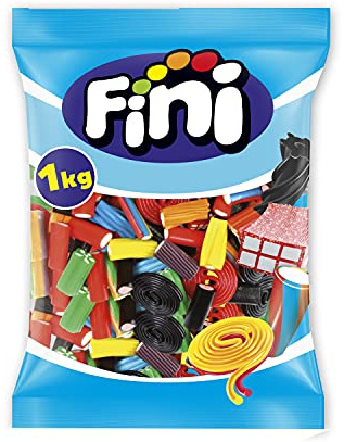 Fini Surtido de Regaliz Brillo, Mezcla de Frutas, 1 Kg