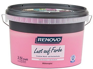 Trendfarbe Blütenspiel 2,5 L Renovo Lust auf Farbe - Wandfarbe Deckenfarbe