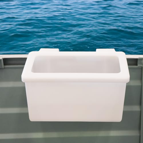 Oceansouth Gunwale Storage Bin MA 106-1, Aluminium Boots-Aufbewahrungsbehälter für Süllrand, Marine-Grade Polymer, Köder- & Tacklebox für Aluminiumboote, Passend für bis zu 40 mm Süllrand